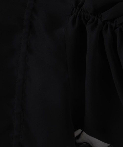 HARE（ハレ）の「シアーキリカエギャザーシャツ(HARE)（シャツ/ブラウス・メンズ・ブラック/グレー・FREE）」の22枚目の写真