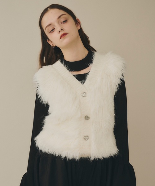 ウェルダン　ニットベスト　WE11DONE 韓国ブランド A'GEM/9 × .kom『 FANCY CLUB/ファンシークラブ』WAVE LINE KNIT