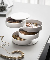 collex（コレックス）の「【tower/タワー】 アクセサリートレー4段 回転式（収納グッズ）」
