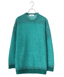 DIGAWEL / ディガウェル：Print Mohair Sweater：DWWB030[COR]