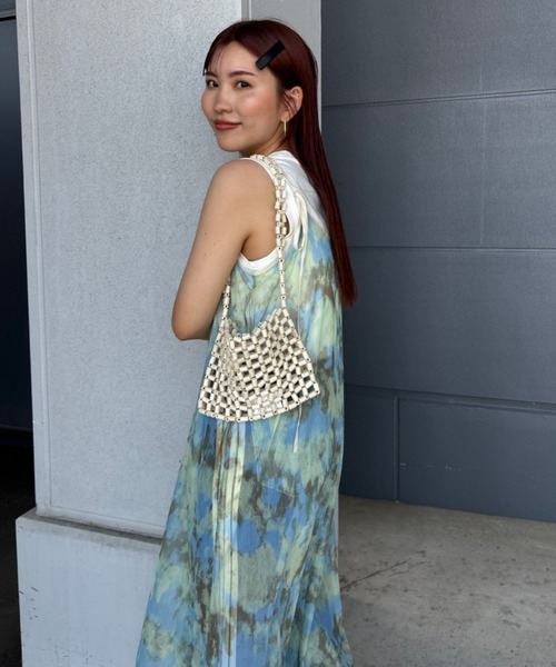 RODEO CROWNS WIDE BOWL（ロデオクラウンズワイドボウル）の「スタッズタンクトップ（タンクトップ・レディース・オフホワイト/サックスブルー/ブラック・FREE）」の13枚目の写真