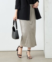 NOLLEY’S Sophi | 《セットアップ対応》箔ドットベロアタイトスカート(スカート)