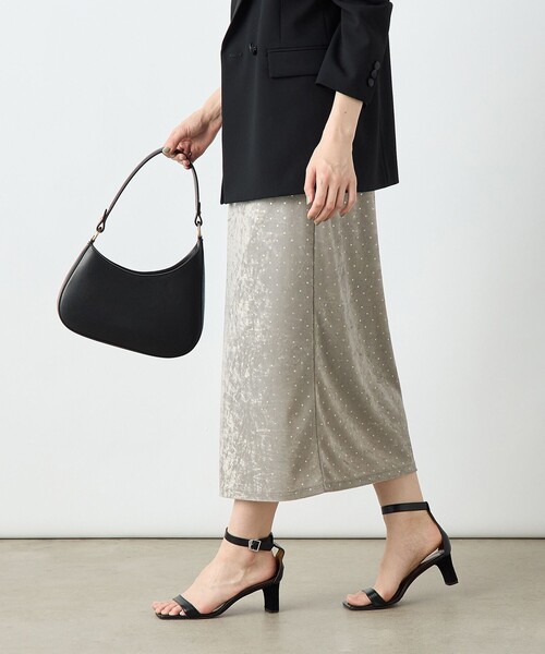 NOLLEY’S Sophi(ノーリーズソフィ)の「《セットアップ対応》箔ドットベロアタイトスカート(スカート・レディース・ベージュ系その他/ブラック系その他・38/36/34)」の10枚目の写真