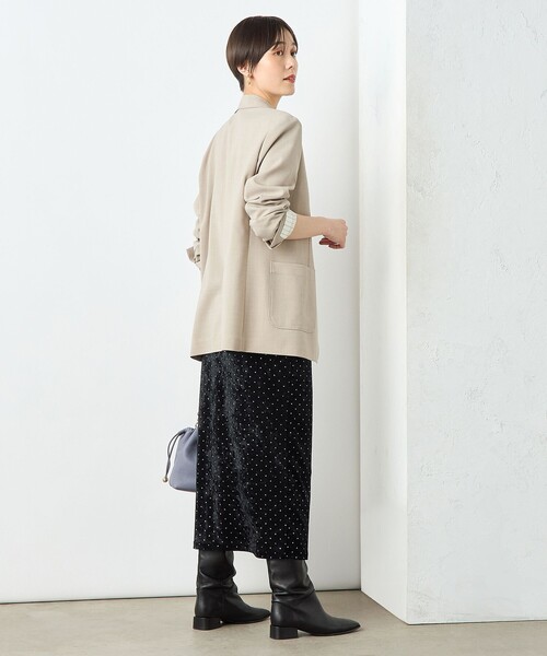 NOLLEY’S Sophi(ノーリーズソフィ)の「《セットアップ対応》箔ドットベロアタイトスカート(スカート・レディース・ベージュ系その他/ブラック系その他・38/36/34)」の17枚目の写真