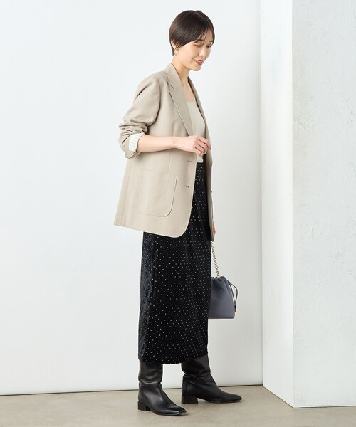 NOLLEY’S Sophi(ノーリーズソフィ)の「《セットアップ対応》箔ドットベロアタイトスカート(スカート・レディース・ベージュ系その他/ブラック系その他・38/36/34)」の19枚目の写真