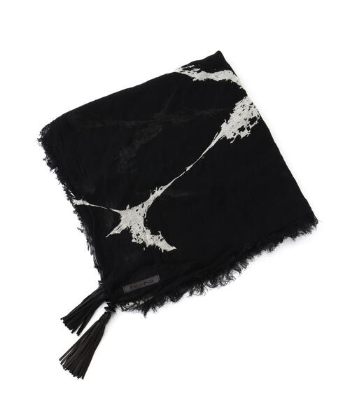 KMRii（ケムリ）の「KMRii/ケムリ/Dischaged Cross Stole（ストール/ショール・レディース・ブラック・F）」の3枚目の写真