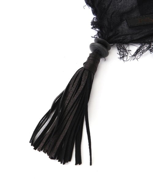 KMRii（ケムリ）の「KMRii/ケムリ/Dischaged Cross Stole（ストール/ショール・レディース・ブラック・F）」の4枚目の写真