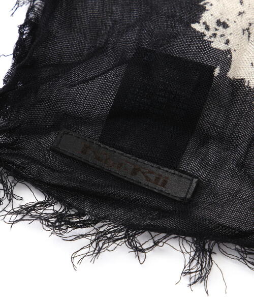 KMRii（ケムリ）の「KMRii/ケムリ/Dischaged Cross Stole（ストール/ショール・レディース・ブラック・F）」の5枚目の写真