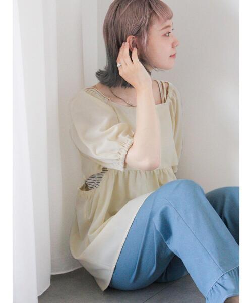 ehka sopo（エヘカソポ）の「2WAYオフショルダーブラウス（シャツ/ブラウス・レディース・キナリ/ブラック/ミント/ピンク・F）」の6枚目の写真