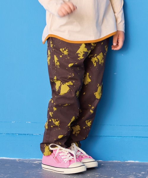 BIG FIELD（ビッグフィールド）の「シェフパンツ（その他パンツ・キッズ・オフホワイト/モスグリーン/ブラウン/チャコール/パープル/バイオレット/チェック/イエロー/オレンジ/エメラルド/ブラック・120/110/100/95/90/80/150/140/130）」の4枚目の写真