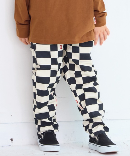 BIG FIELD（ビッグフィールド）の「シェフパンツ（その他パンツ・キッズ・オフホワイト/モスグリーン/ブラウン/チャコール/パープル/バイオレット/チェック/イエロー/オレンジ/エメラルド/ブラック・120/110/100/95/90/80/150/140/130）」の11枚目の写真