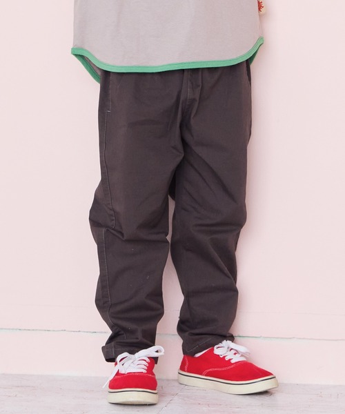 BIG FIELD（ビッグフィールド）の「シェフパンツ（その他パンツ・キッズ・オフホワイト/モスグリーン/ブラウン/チャコール/パープル/バイオレット/チェック/イエロー/オレンジ/エメラルド/ブラック・120/110/100/95/90/80/150/140/130）」の3枚目の写真