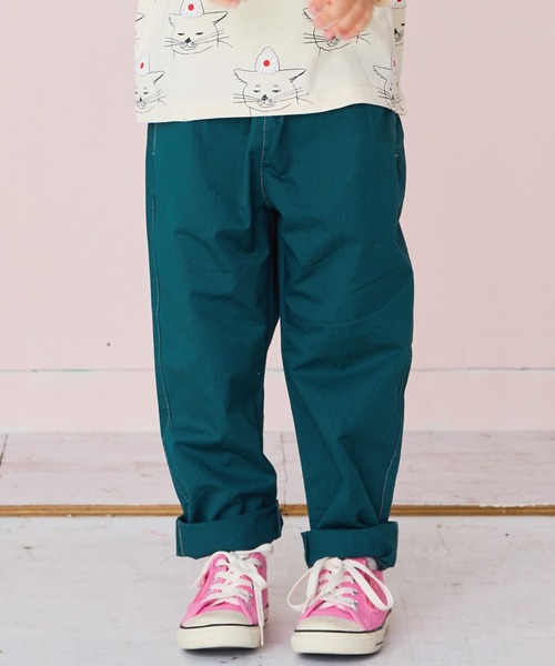 BIG FIELD（ビッグフィールド）の「シェフパンツ（その他パンツ・キッズ・オフホワイト/モスグリーン/ブラウン/チャコール/パープル/バイオレット/チェック/イエロー/オレンジ/エメラルド/ブラック・120/110/100/95/90/80/150/140/130）」の6枚目の写真