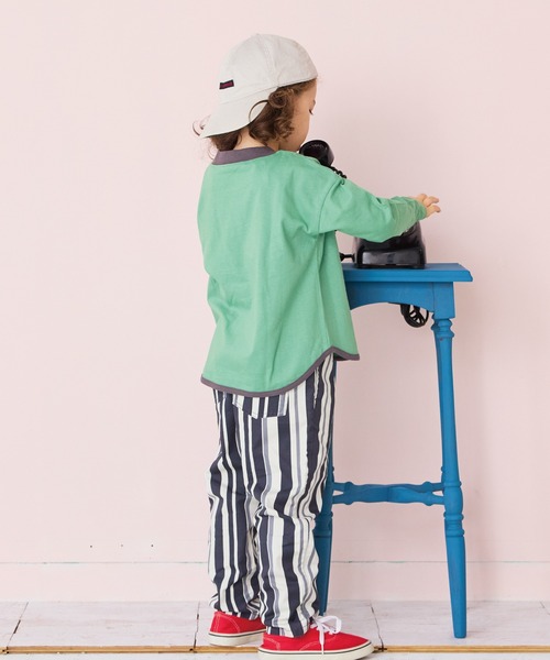 BIG FIELD（ビッグフィールド）の「シェフパンツ（その他パンツ・キッズ・オフホワイト/モスグリーン/ブラウン/チャコール/パープル/バイオレット/チェック/イエロー/オレンジ/エメラルド/ブラック・120/110/100/95/90/80/150/140/130）」の14枚目の写真