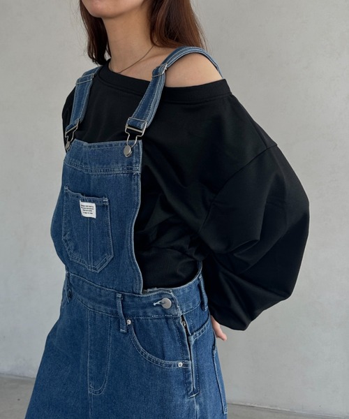 MYMOOD.（マイムード）の「オフショルダースウェットトップス（スウェット・レディース・グレー/ブラック/ホワイト・FREE）」の13枚目の写真