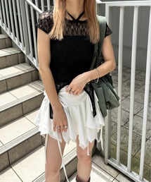 ガーターデザインレーストップス