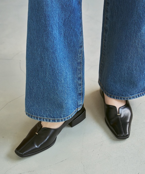 LE TALON（ルタロン）の「2.5cmスクエアスリットソフトフラット（その他シューズ・レディース・ブラック系その他/シルバー/グリーン・22.5cm/23cm/23.5cm/24cm/24.5cm/25cm/22cm）」の4枚目の写真