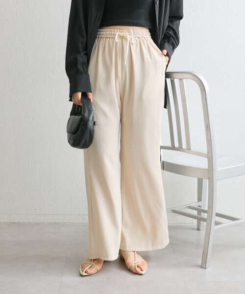 mystic（ミスティック）の「ドロストイージーパンツ（その他パンツ・レディース・ブラック/アイボリー・2/1）」の17枚目の写真