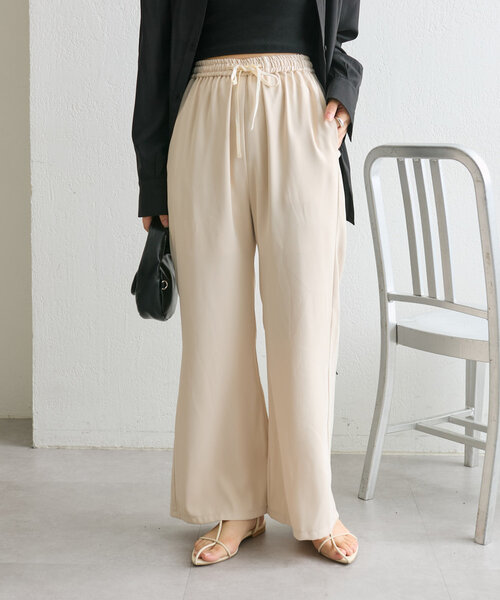 mystic（ミスティック）の「ドロストイージーパンツ（その他パンツ・レディース・ブラック/アイボリー・2/1）」の3枚目の写真