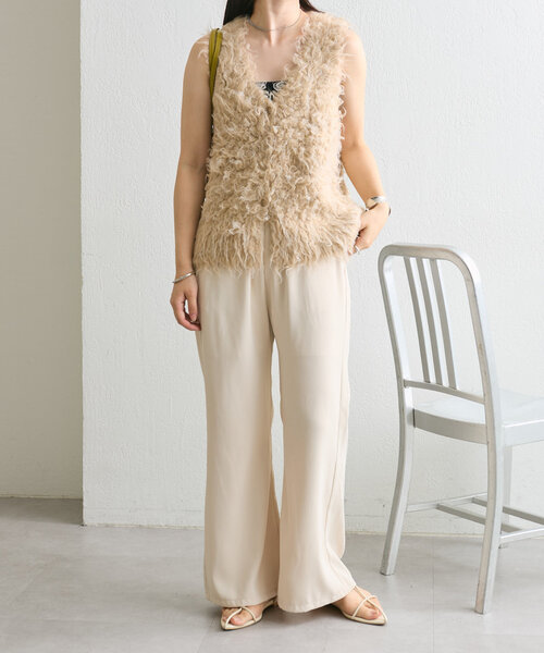 mystic（ミスティック）の「ドロストイージーパンツ（その他パンツ・レディース・ブラック/アイボリー・2/1）」の8枚目の写真