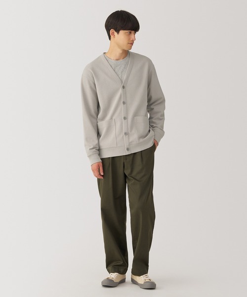 無印良品（ムジルシリョウヒン）の「紳士　二重編みミラノリブＶネックカーディガン（カーディガン/ボレロ・メンズ・ブラック/グレー/ダークグリーン/ブルー・S/M/L/XL）」の12枚目の写真