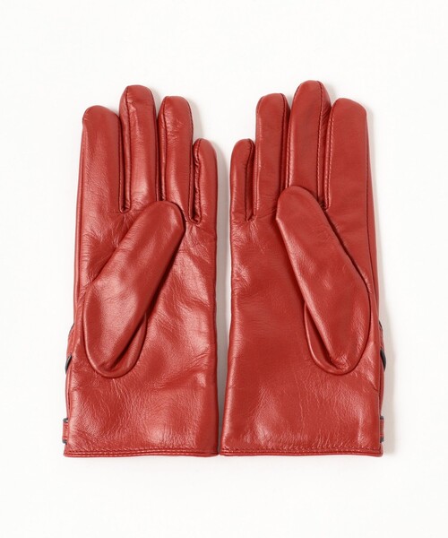 Ray BEAMS（レイビームス）の「レザー ベルト グローブ（手袋・レディース・レッド/ブラウン系その他3/ブラック・ONE SIZE）」の20枚目の写真