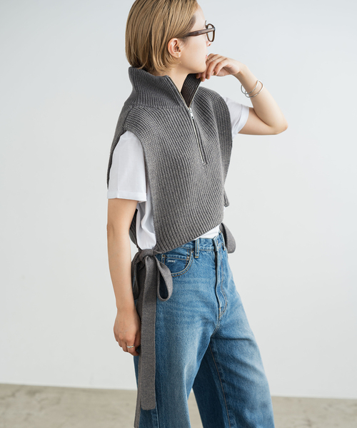 Spick and Span グレー ミリタリーベスト Spick & Span（スピックアンドスパン）｜ベスト（グレー系）一覧