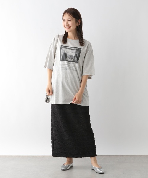 LEPSIM(レプシィム)の「ジャガードナロースカート 143068(スカート・レディース・ブラック/アイボリー・FREE)」の10枚目の写真