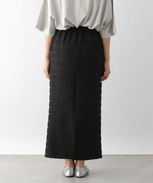 LEPSIM(レプシィム)の「ジャガードナロースカート 143068(スカート・レディース・ブラック/アイボリー・FREE)」の13枚目の写真