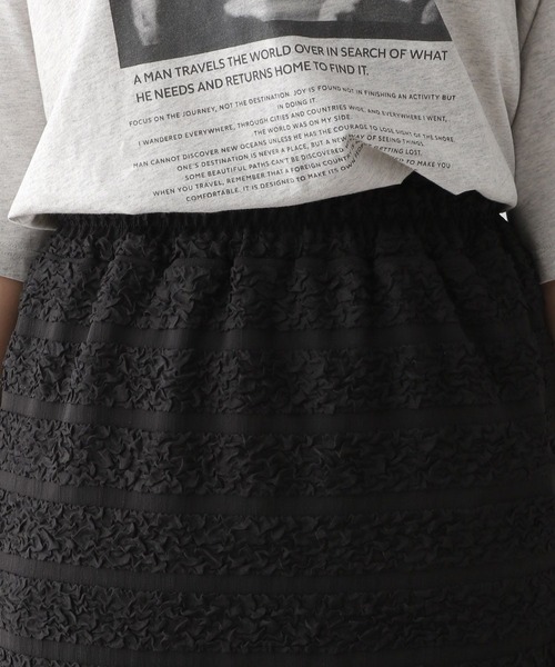 LEPSIM(レプシィム)の「ジャガードナロースカート 143068(スカート・レディース・ブラック/アイボリー・FREE)」の14枚目の写真