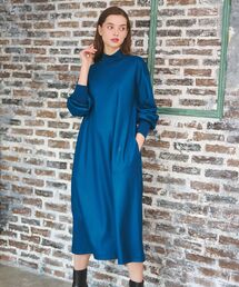 DRESSTERIOR | Aラインボリュームスリーブジャージワンピース(ワンピース)