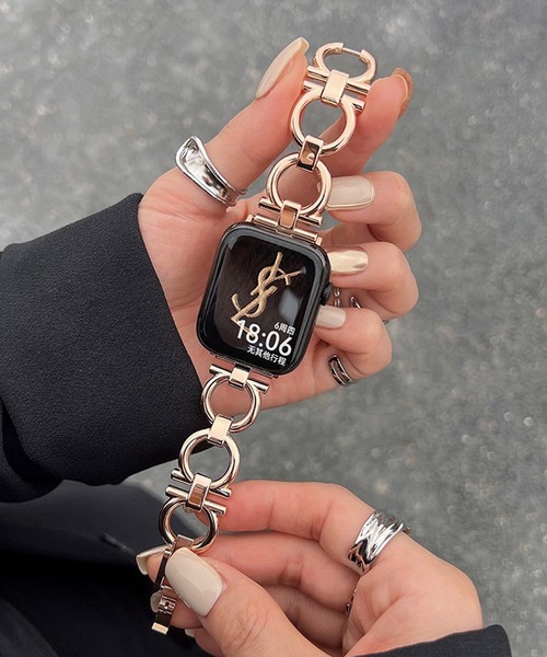 LUON（ルオン）の「LUON / Apple Watch Band / メタルチェーン アップルウォッチ バンド（デジタル腕時計・レディース・シルバー系その他/ピンクゴールド/シルバー/ゴールド/ブラック・A/B）」の5枚目の写真