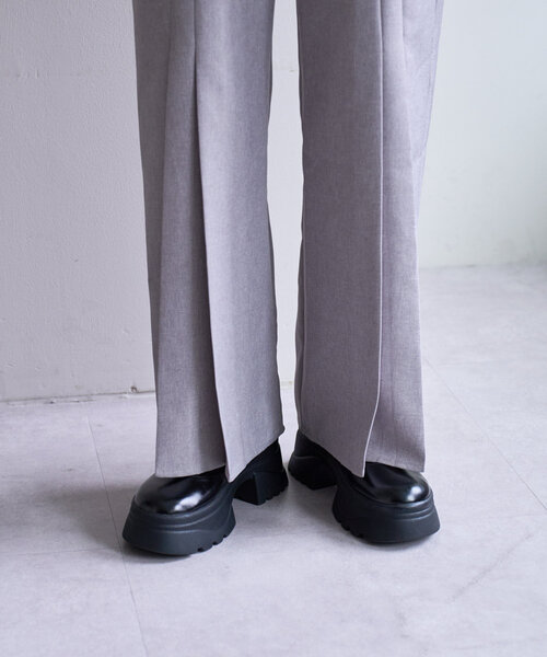 Kastane（カスタネ）の「*【新色追加】プリーツスラックスワイドパンツ（スラックス・レディース・グレー/ブラウン/ライトグレー・FREE）」の14枚目の写真
