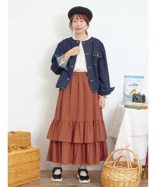 Samansa Mos2（サマンサ モスモス）の「ガーゼバンドカラーシャツ（シャツ/ブラウス・レディース・キナリ/グリーン/ブラック/マスタード・F）」の13枚目の写真