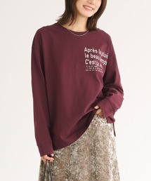 n'OrLABEL | 『テキストプリントロンT』(Tシャツ/カットソー)