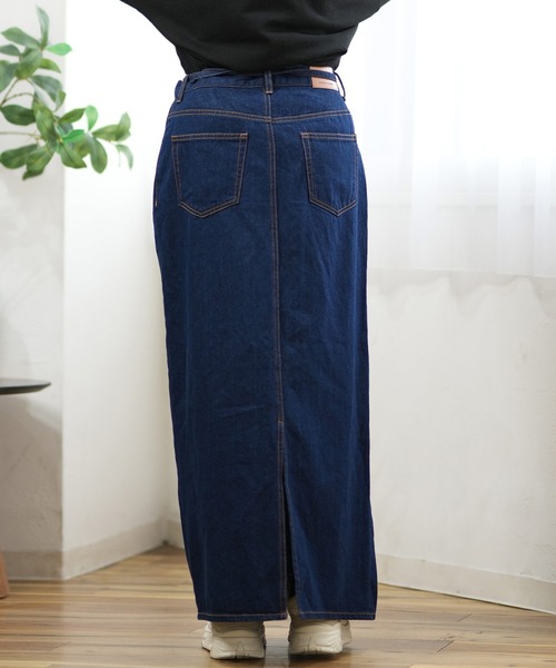 ムラサキスポーツ（ムラサキスポーツ）の「RIKKA FEMME/リッカファム デニムスカート RF24FW08（スカート・レディース・ホワイト/ブルー・L/M）」の7枚目の写真
