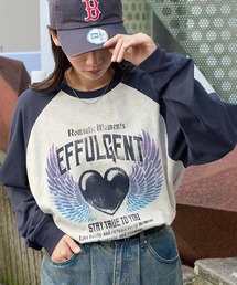 MONO-MART（モノマート）の「ヴィンテージライクプリントラグランロンT（Tシャツ/カットソー・メンズ）」