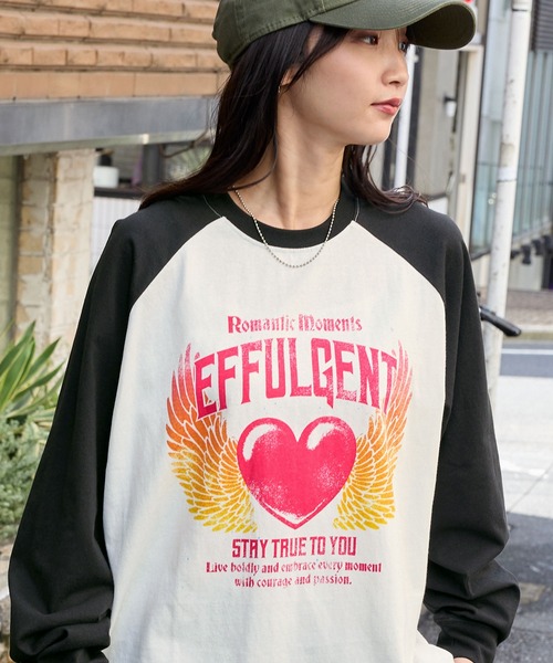 ヴィンテージライクプリントラグランロンT MONO-MART│MONO-MART