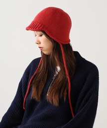 knitted bucket hat/ニットバケットハット ボンネットハット