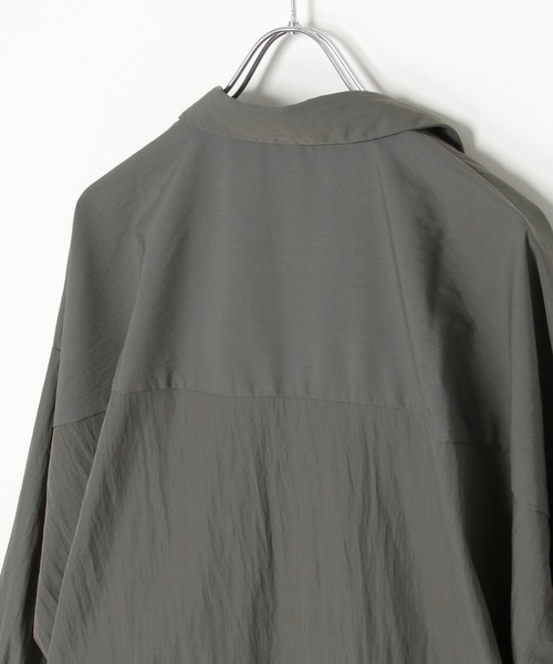 notch.(ノッチ)の「C/Nスキッパーシャツ(シャツ/ブラウス・レディース・オフホワイト/チャコール/ベージュ・M)」の9枚目の写真