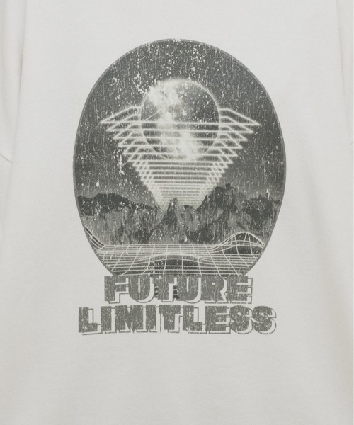 LARUTA(ラルータ)の「【LARUTA】FUTURE LIMITLESS 裏毛プルオーバー(Tシャツ/カットソー・レディース・オフホワイト/グレー/チャコールグレー・FREE)」の7枚目の写真