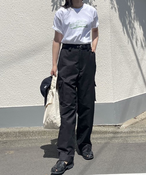 INTERPLAY(インタープレイ)の「【INTERPLAY x AYUMI】M47 type CARGO PANTS(UNISEX)(カーゴパンツ・レディース・ブラック/グレイッシュベージュ・FREE)」の7枚目の写真