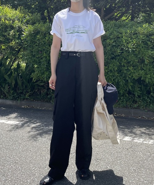 INTERPLAY(インタープレイ)の「【INTERPLAY x AYUMI】M47 type CARGO PANTS(UNISEX)(カーゴパンツ・レディース・ブラック/グレイッシュベージュ・FREE)」の6枚目の写真