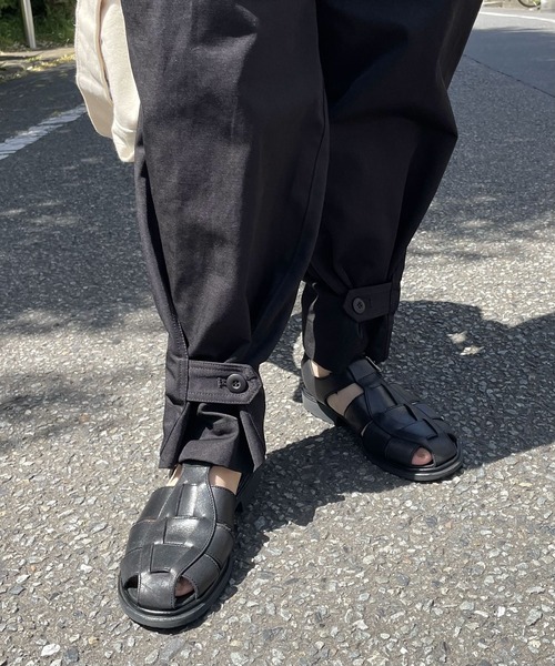 INTERPLAY(インタープレイ)の「【INTERPLAY x AYUMI】M47 type CARGO PANTS(UNISEX)(カーゴパンツ・レディース・ブラック/グレイッシュベージュ・FREE)」の12枚目の写真