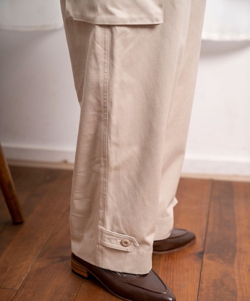 INTERPLAY(インタープレイ)の「【INTERPLAY x AYUMI】M47 type CARGO PANTS(UNISEX)(カーゴパンツ・レディース・ブラック/グレイッシュベージュ・FREE)」の18枚目の写真