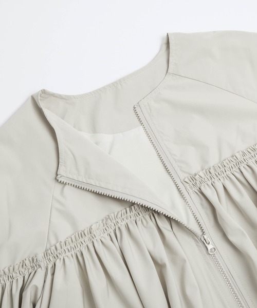 秋冬 CITEN シテン ギャザースリーブ ビッグブルゾン ホワイト 完売品 CITEN（シテン）の「＜CITEN＞ギャザースリーブ ビッグブルゾン