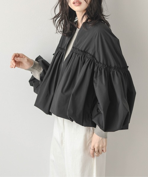 【美品✨️】AKTE パディングバルーンブルゾン ホワイト　かぐれ 最終値下げ セール】バルーンシルエットギャザーブルゾン（ブルゾン）｜SUGAR