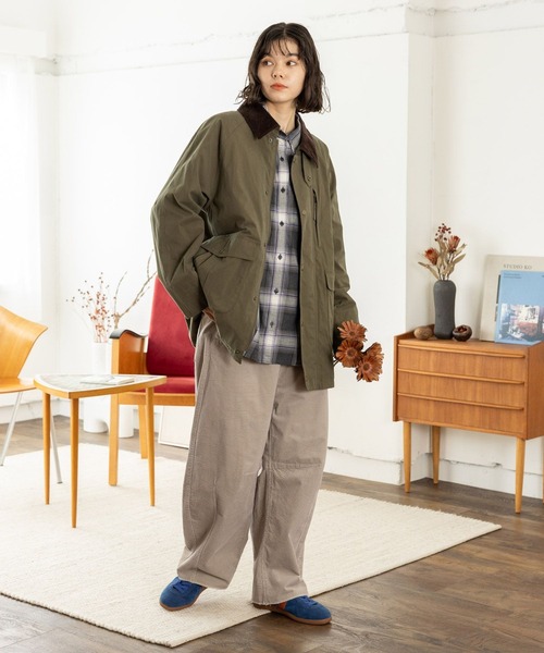 niko and...（ニコアンド）の「ホニョコールカーブパンツ（その他パンツ・レディース・ライトベージュ/チャコール/オフホワイト/ブルー・LARGE/MEDIUM）」の13枚目の写真