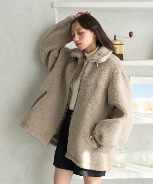 【セール】ボアルーズブルゾン(ブルゾン)|earth music&ecology(アースミュージックアンドエコロジー) 【セール】ボアルーズブルゾン(ブルゾン)|earth music&ecology(アースミュージックアンドエコロジー)