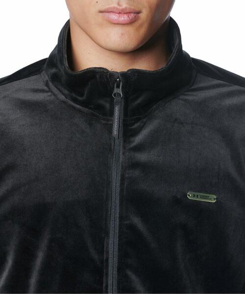 UNDER ARMOUR（アンダーアーマー）の「UAベロア フルジップ ジャケット（ライフスタイル/メンズ）（その他トップス・メンズ・ブラック・L/XL/S/2XL/M）」の4枚目の写真